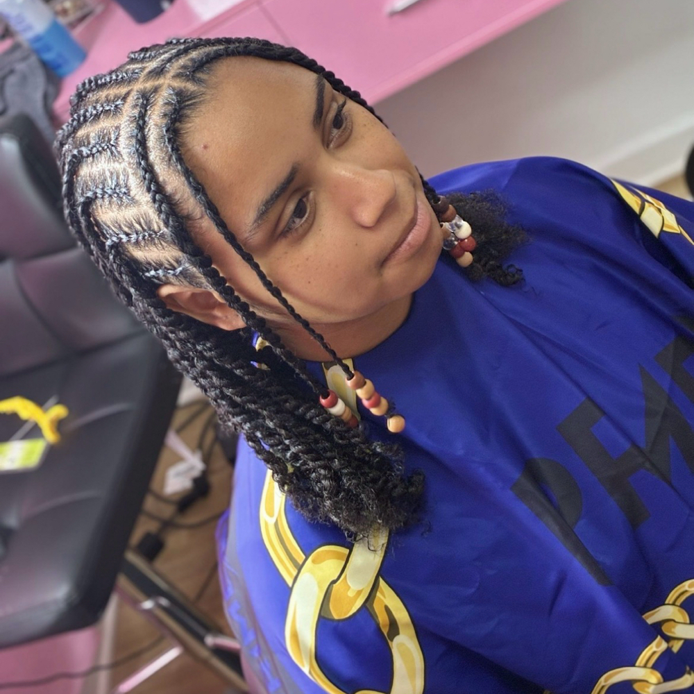 Female Braids No Hair Added at Natasha Martin Hair Vision LLC in Greensboro, NC