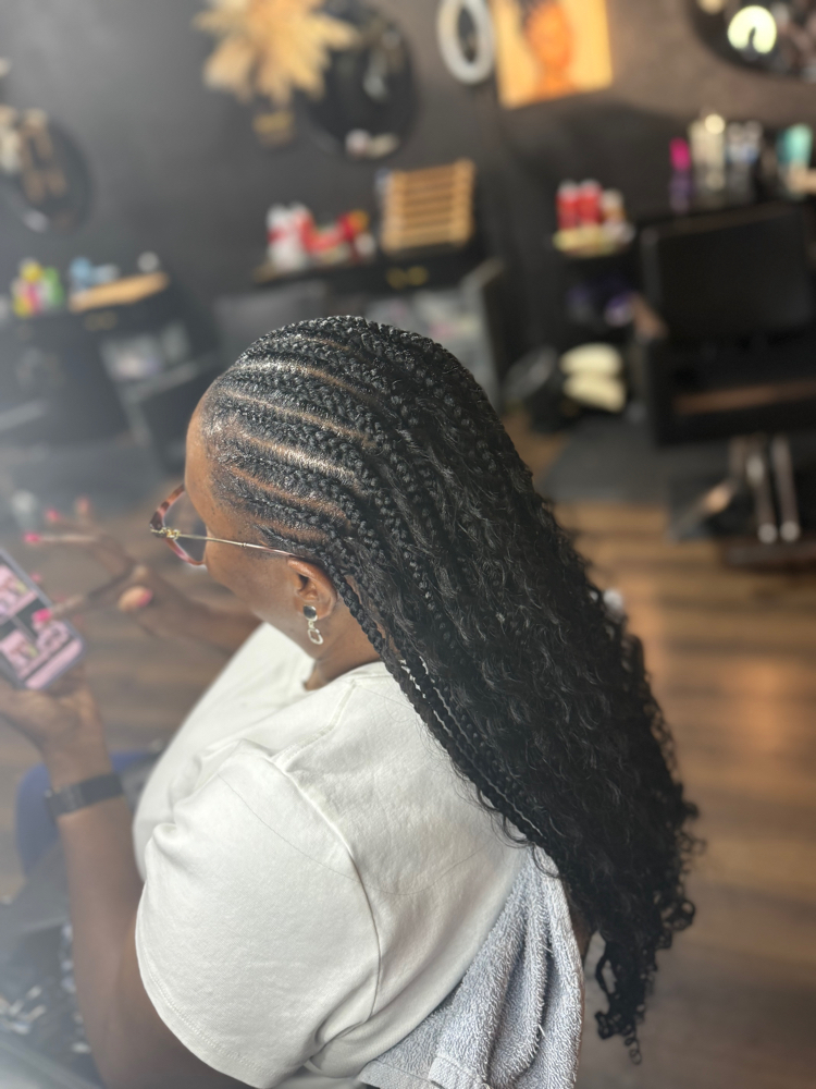 Feed Ins with Knotless Braids at StylesbyShanti in Phoenix, AZ