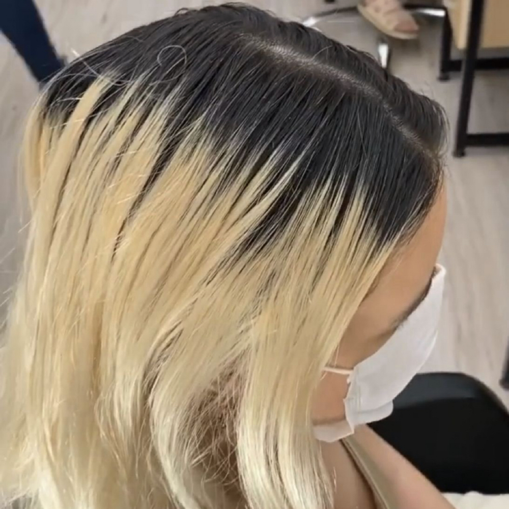Bleach touchup at Beauty Empire Salon in Raymore, MO