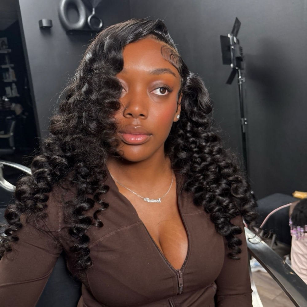 Wand Curls at The Lace Lab in Houston, TX