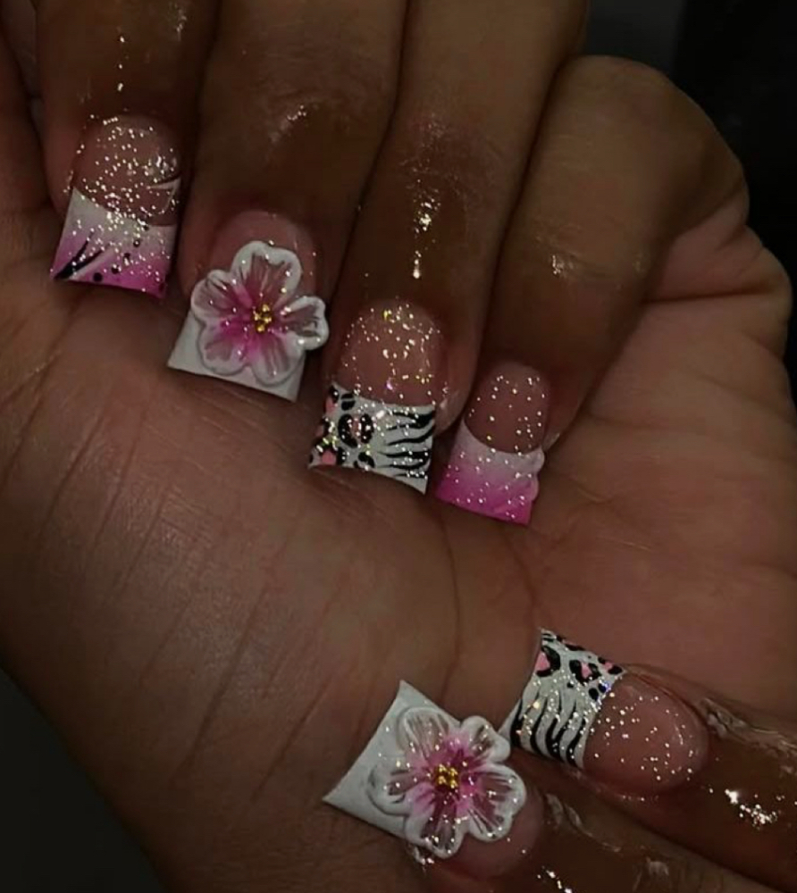 Kids Glitter Glam Acrylic