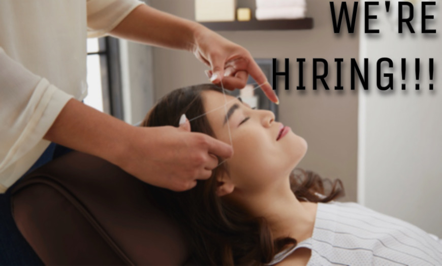 Eyebrows threading, wax