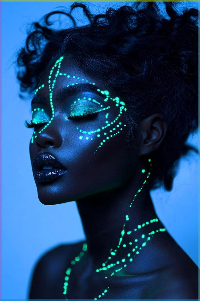 Glow-in-the-Dark Makeup