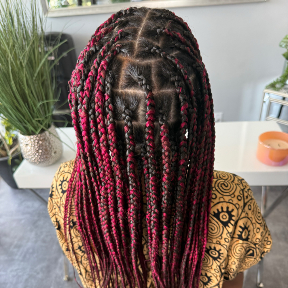 Teens Knotless Box Braids at Nini braids at TL Design in Beaverton, OR