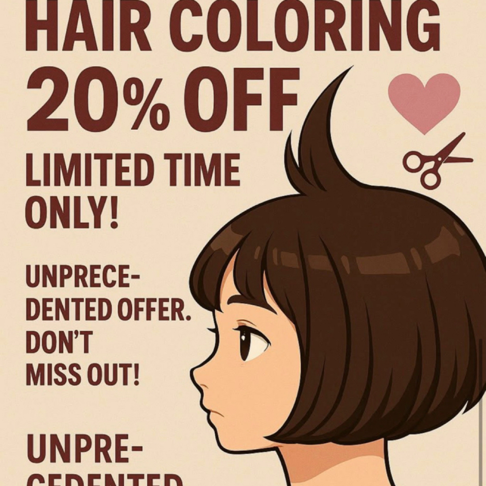 20% off Color Service
