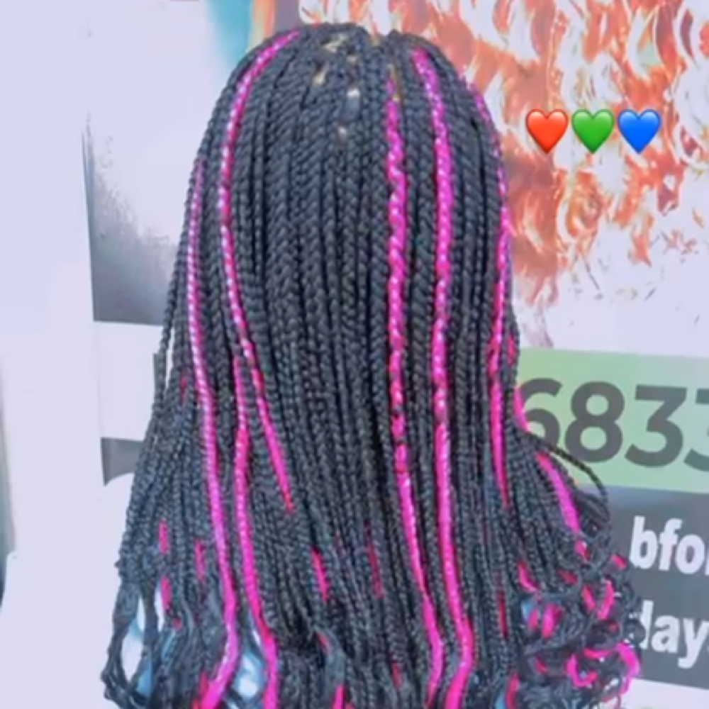 Box Braids at Mame’s  hair braiding in Cordova, TN