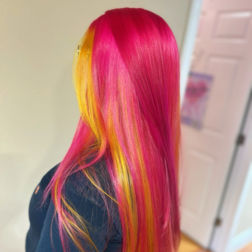 Vivid Color Re-Touch-Long Hair at To Dye For By Stefanie in Victoria, TX