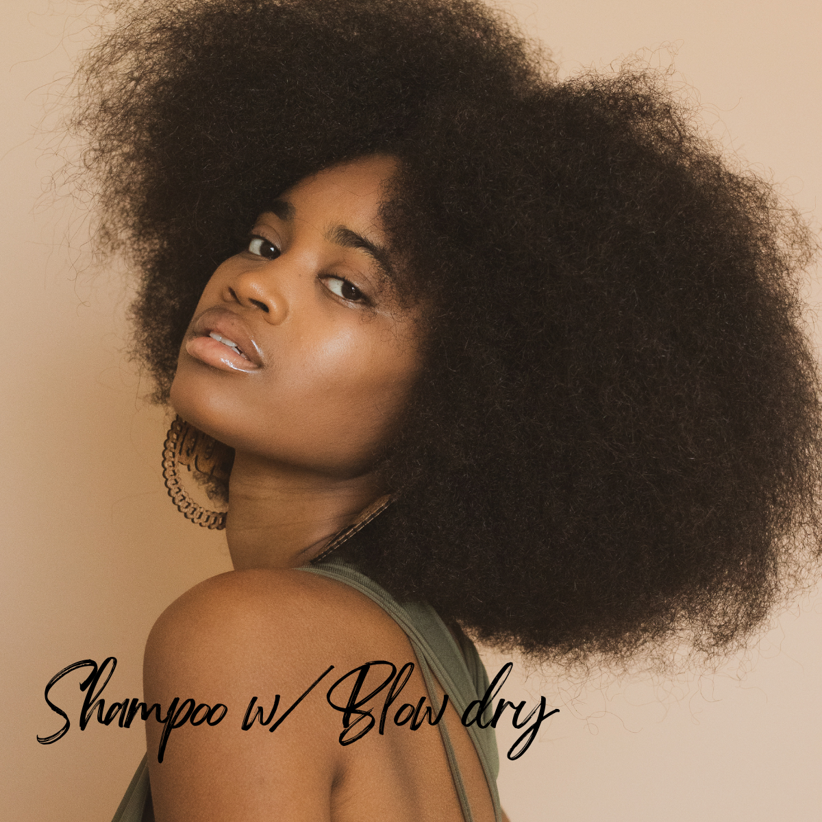 Shampoo & Blowdry-not straightened