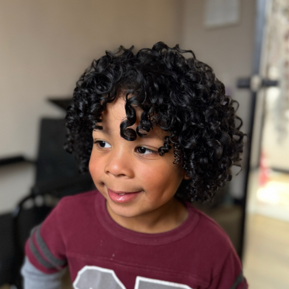 Kids Curly Cut (0-5) at Camryn Styles Hair Studios in Oklahoma City, OK