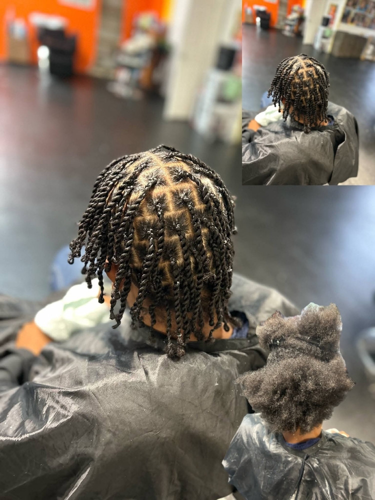 Natural 2 Strand Twists Med