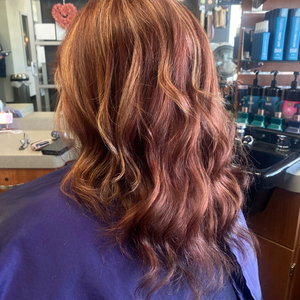 Partial Highlight + Color + Haircut