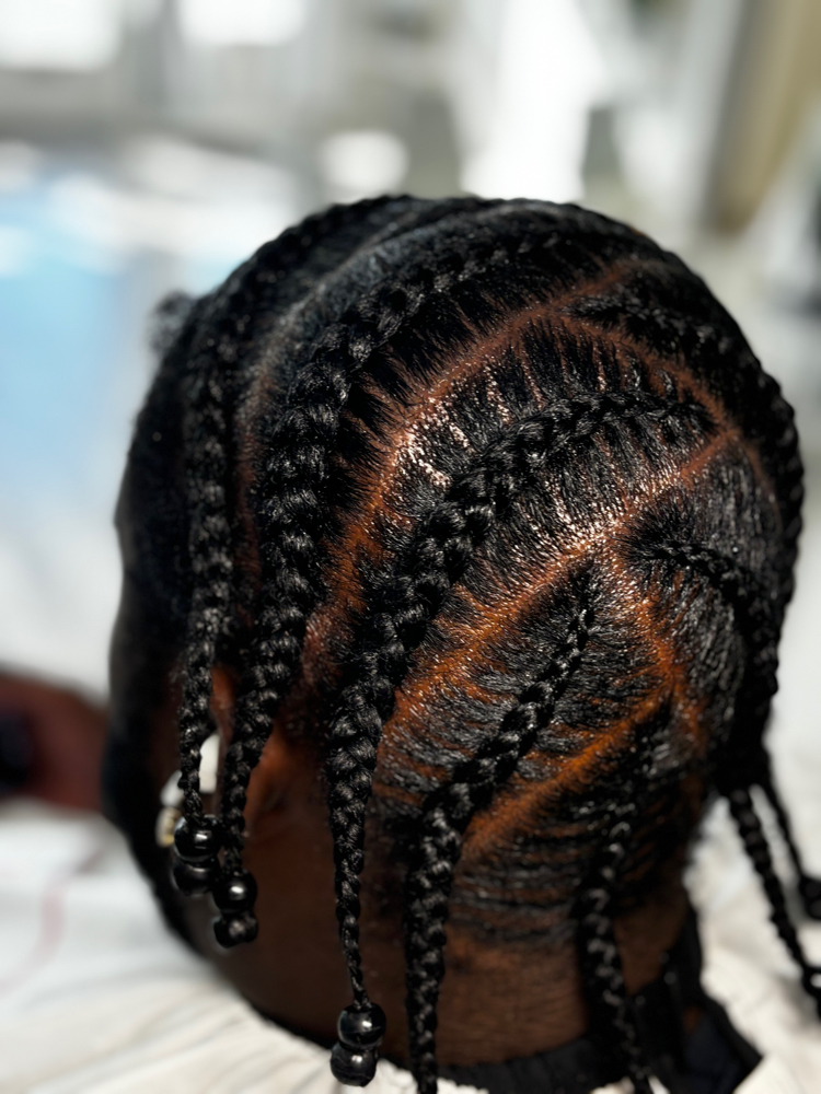 10 Stitch Braids Natural Hair