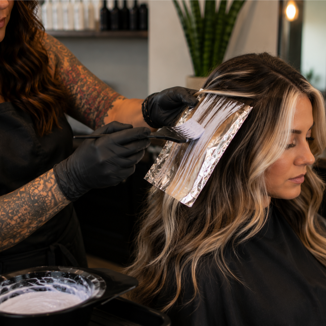 Accent Highlight at Milk and Honey Hair Collective in Auburn, CA