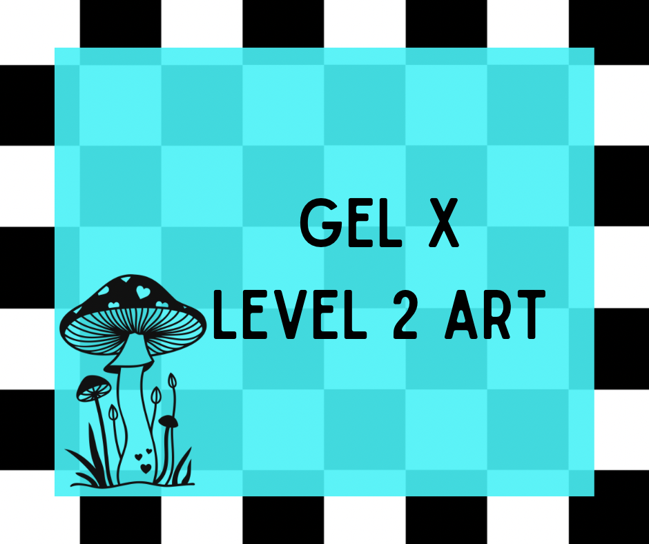 Gel X Extensions with Level 2 Art