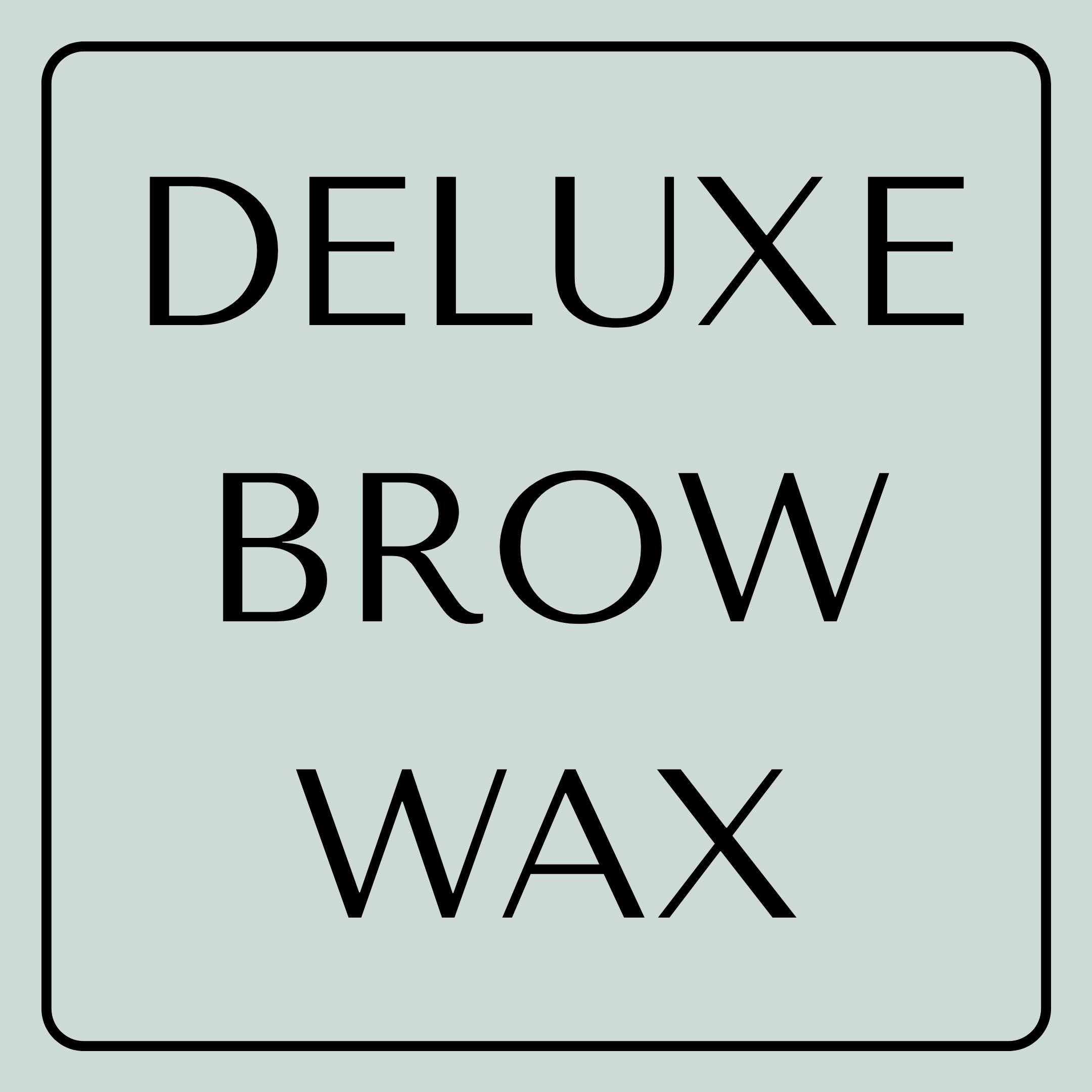 Deluxe Brow Wax