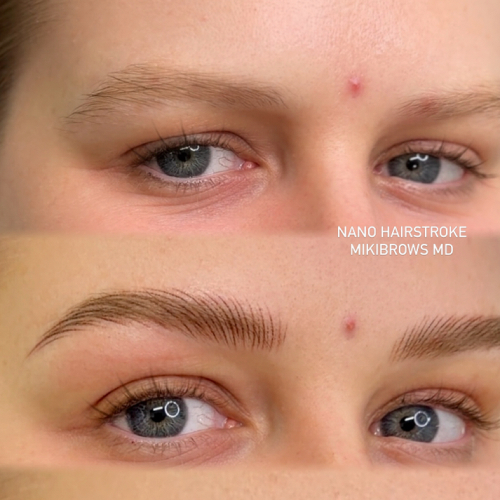 NANO HAIRSTROKE BROWS $549 at MIKIBROWS in Laurel, MD