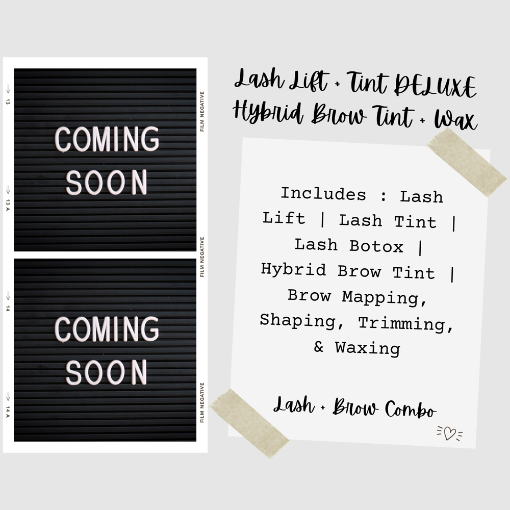 Lash Lift DELUXE + Brow Tint/Wax