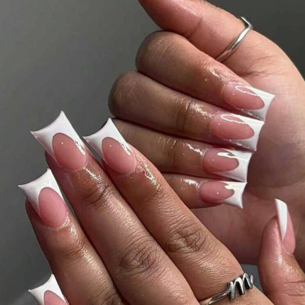 Full Set Frenchies Short at Luxe Beauty NC in Charlotte, NC