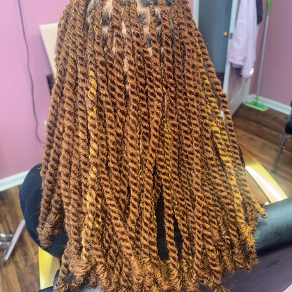 Medium Marley Twist Hair Included at Shanelle Luxe Studio in Montgomery, AL