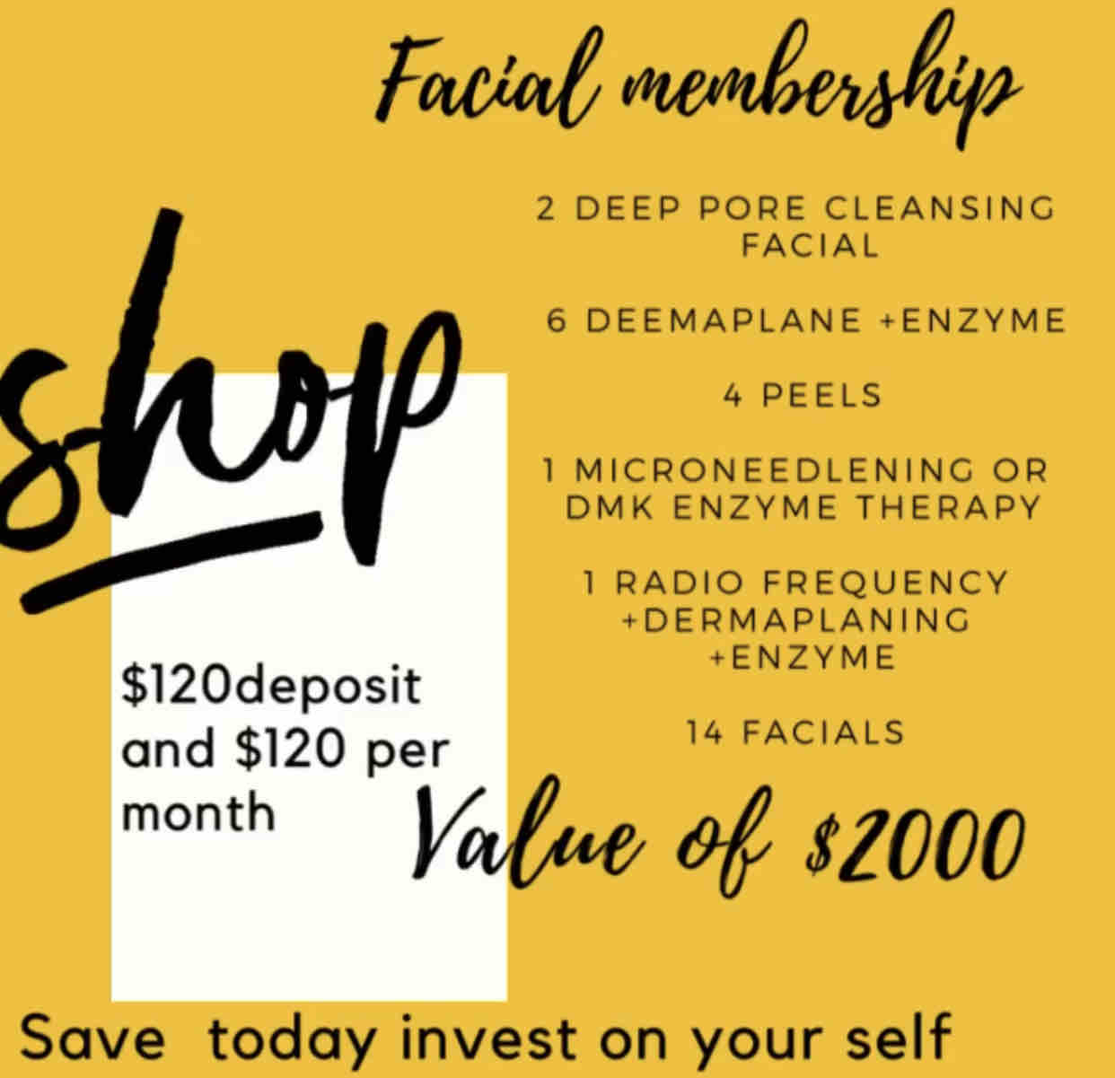 Facial Membership First Month