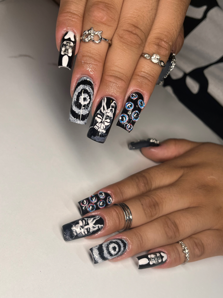 Long Acrylic Nails