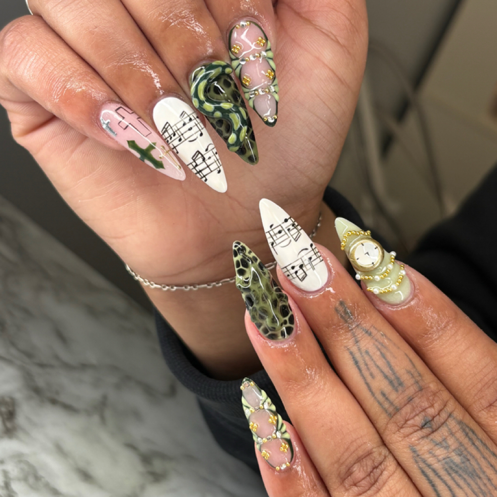 XL Acrylic Set at Sophies Nails in Angola, IN