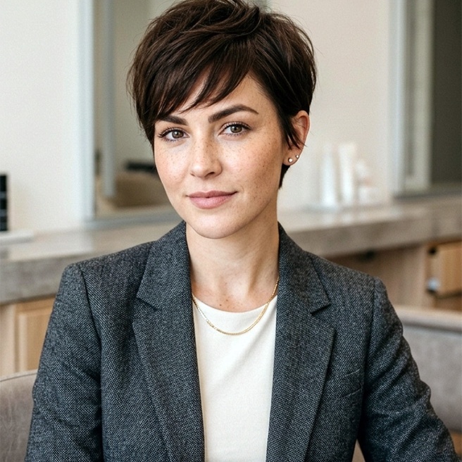 Women's Pixie Cut at Box Office Hair in Winter Springs, FL