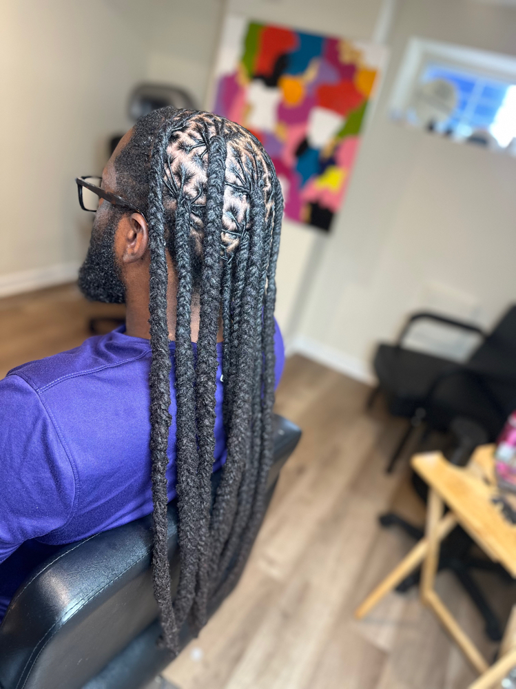 Malkias Plaited Locs