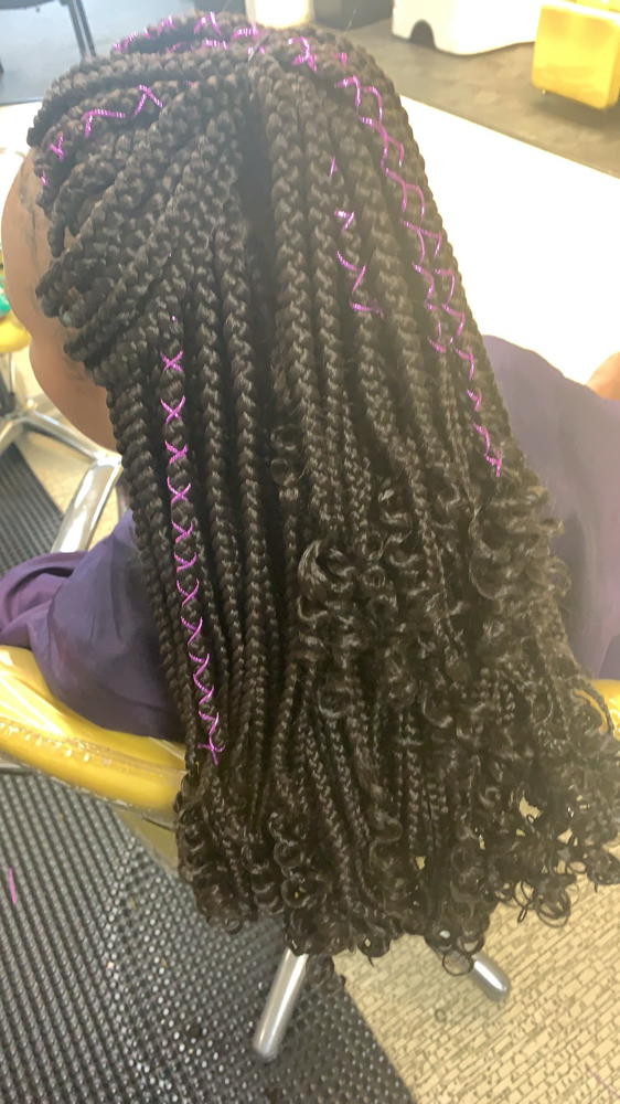 Medium Box Braids at In The Kut Salon in Toledo, OH
