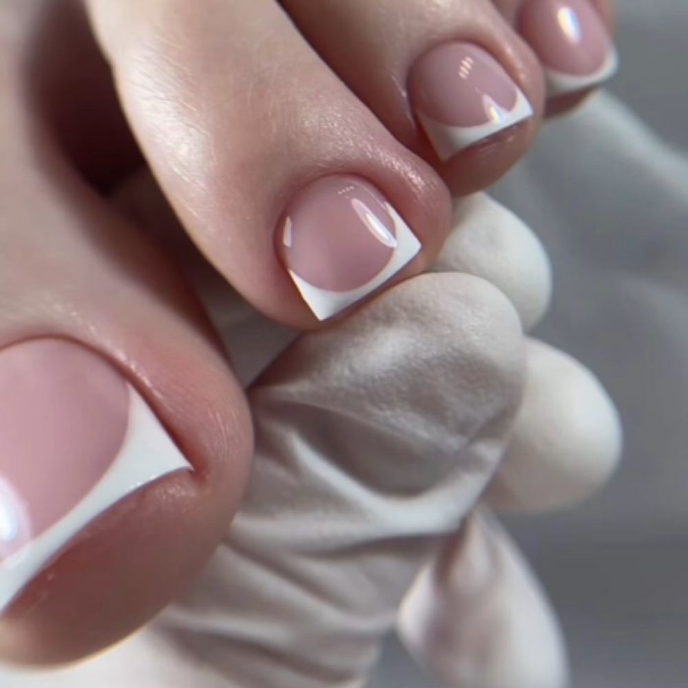 Deep French Pedicure at Tip Me Pretty in Walnut Creek, CA