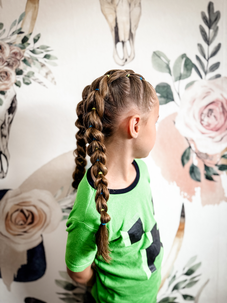 Double Dragon Braids w/o hair added at Braids by Lacey in Sioux Falls, SD