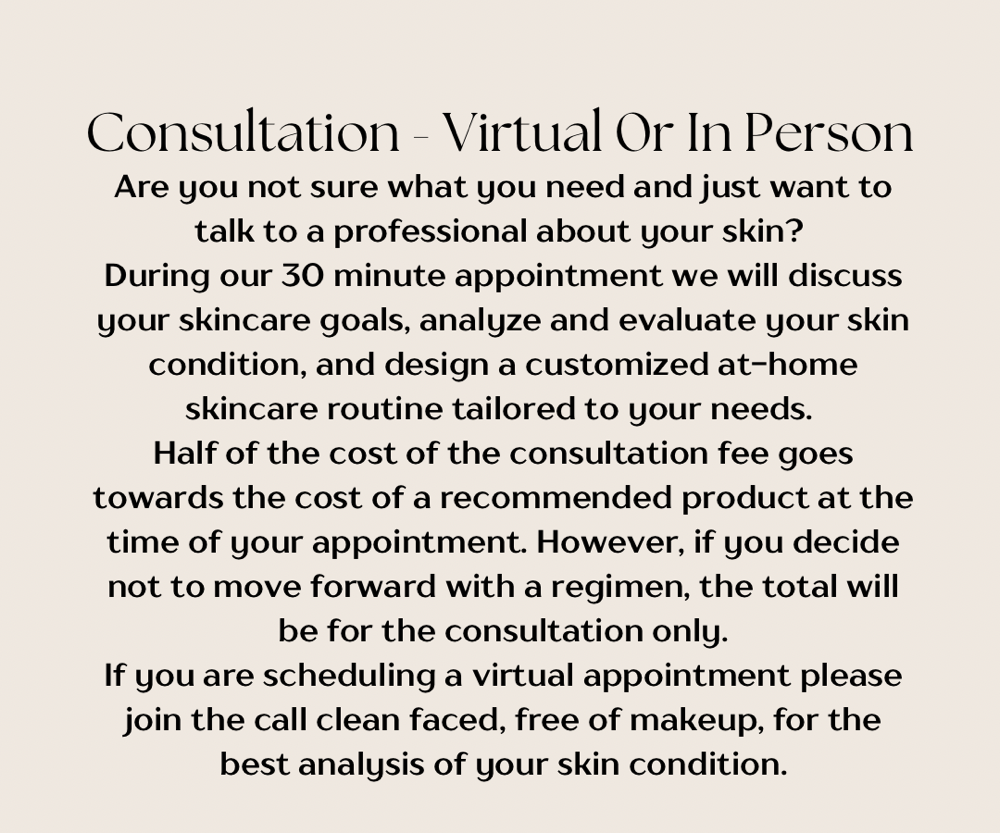 Consultation - Virtual Or In Person
