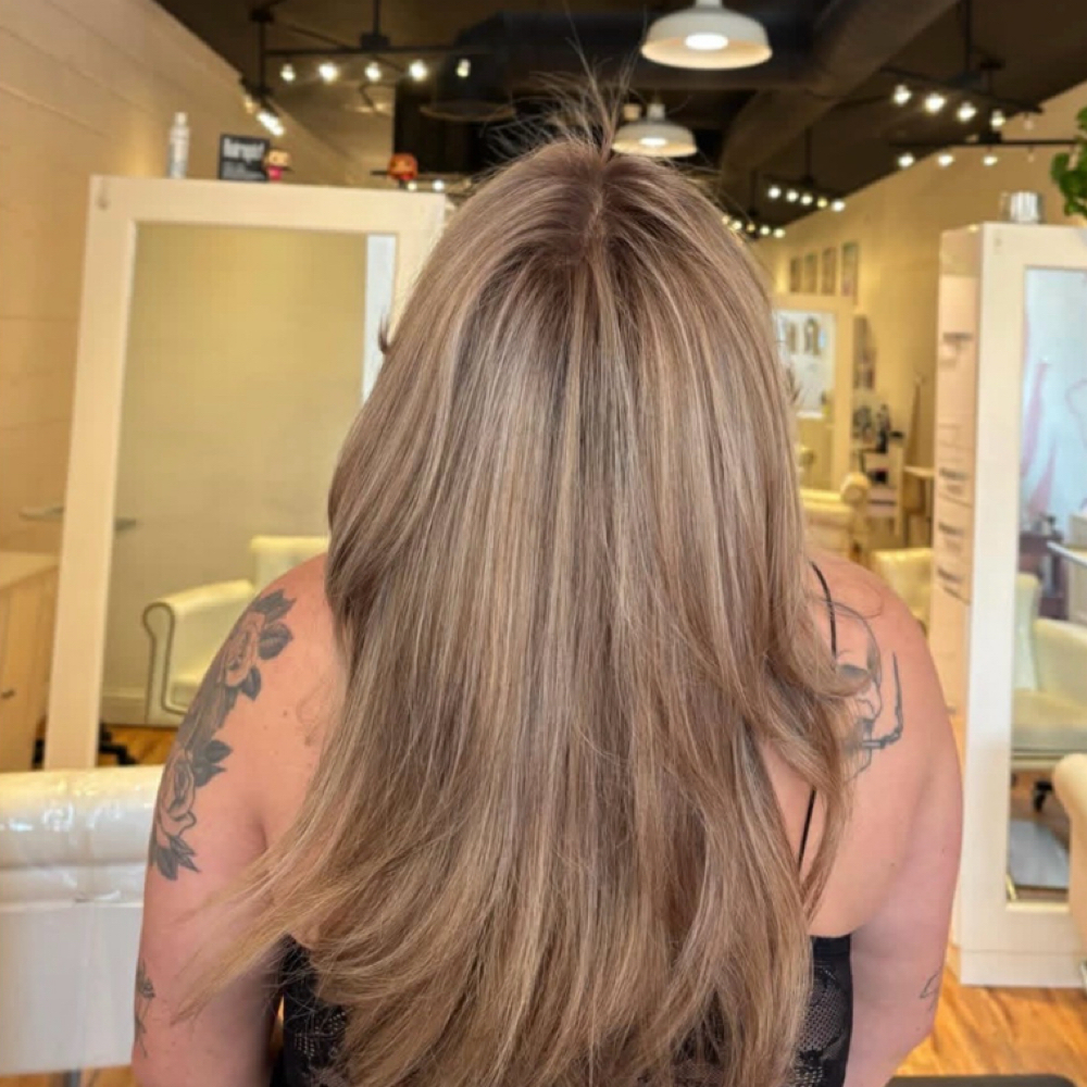 Highlight Root Touch Up at Adri’s Chair in Bakersfield, CA