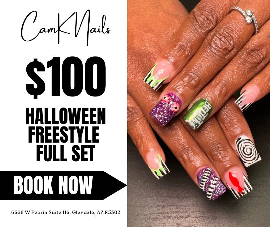 $100 HALLOWEEN NAIL FREESTYLE