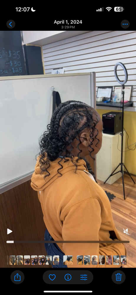 large straight back