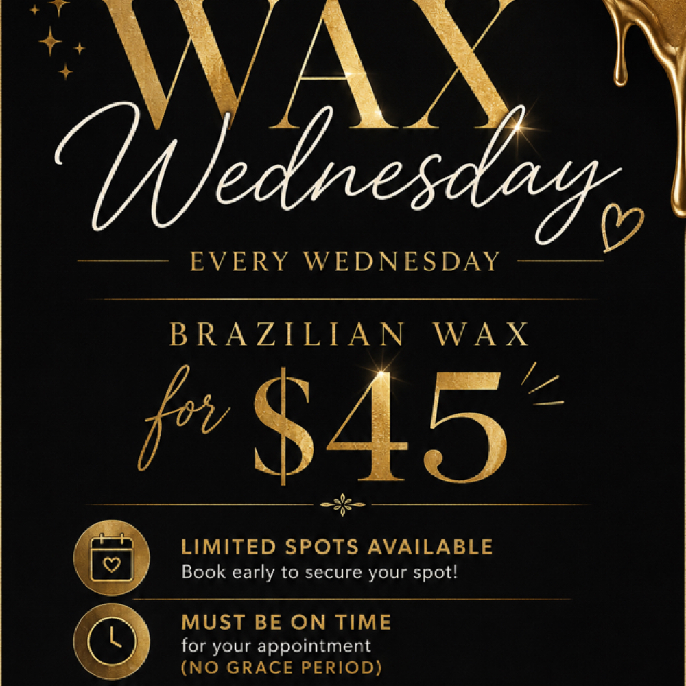 $45 wax wednesday’s at Elite one Eleven in Moncks Corner, SC