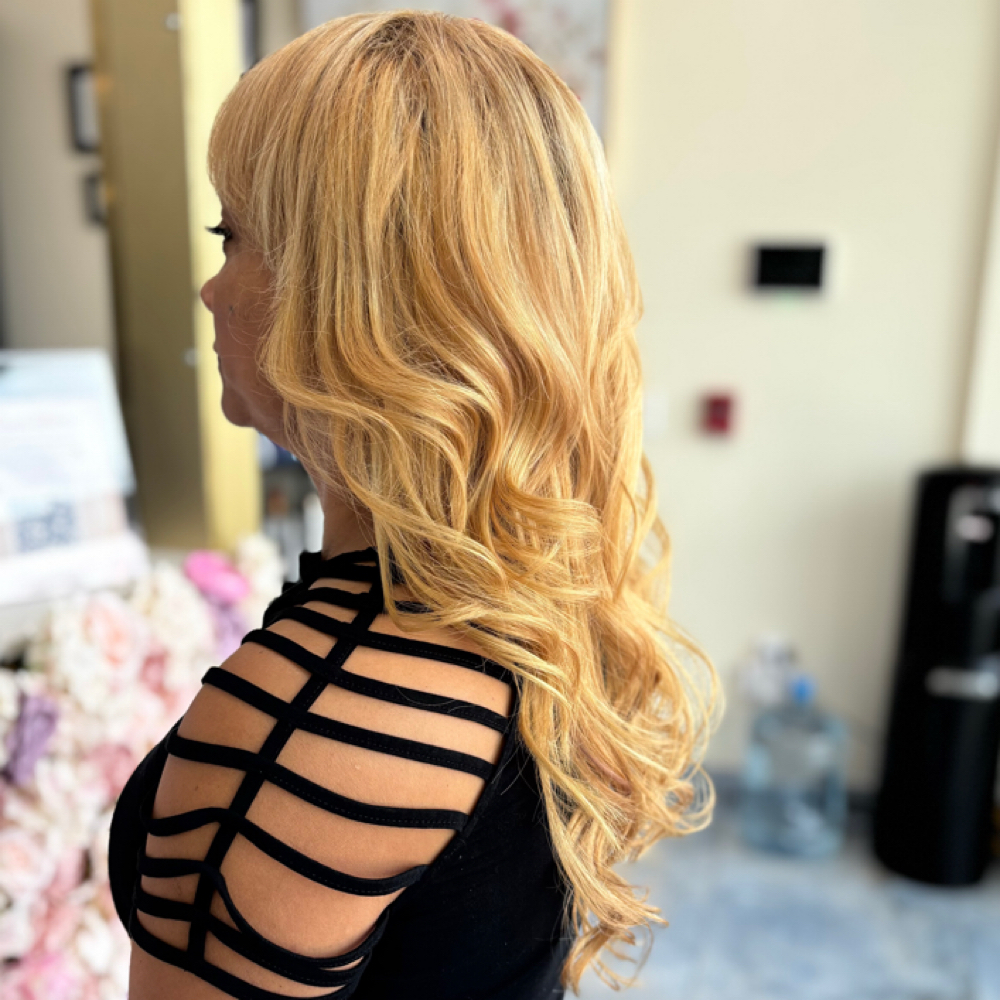 hair extensions at thesalonbar in Tomball, TX