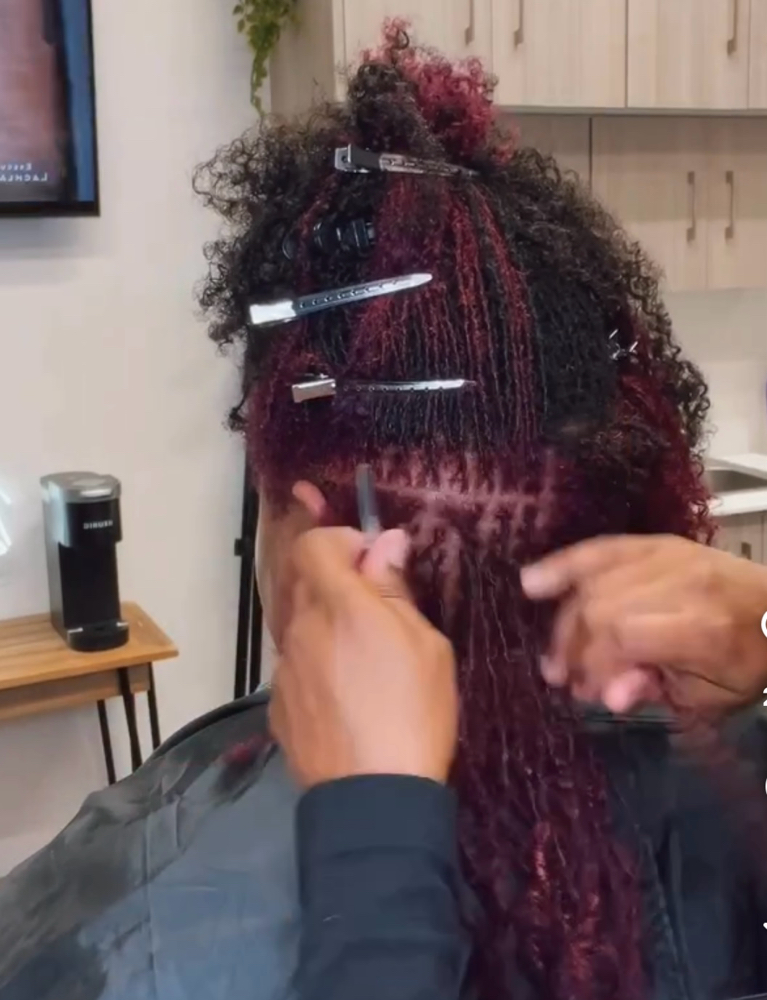 Retie For Sister Locs/ Microlocs at Cute, Simple and Classy Beauty Lounge in Fairfield, CA