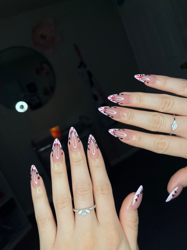 Medium Stilleto Acrylic Nails