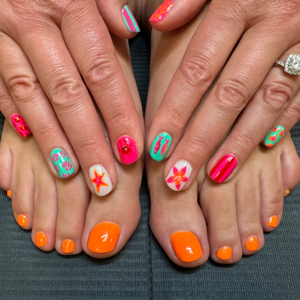 Dry Pedicure at The Nail Oasis in Antigo, WI