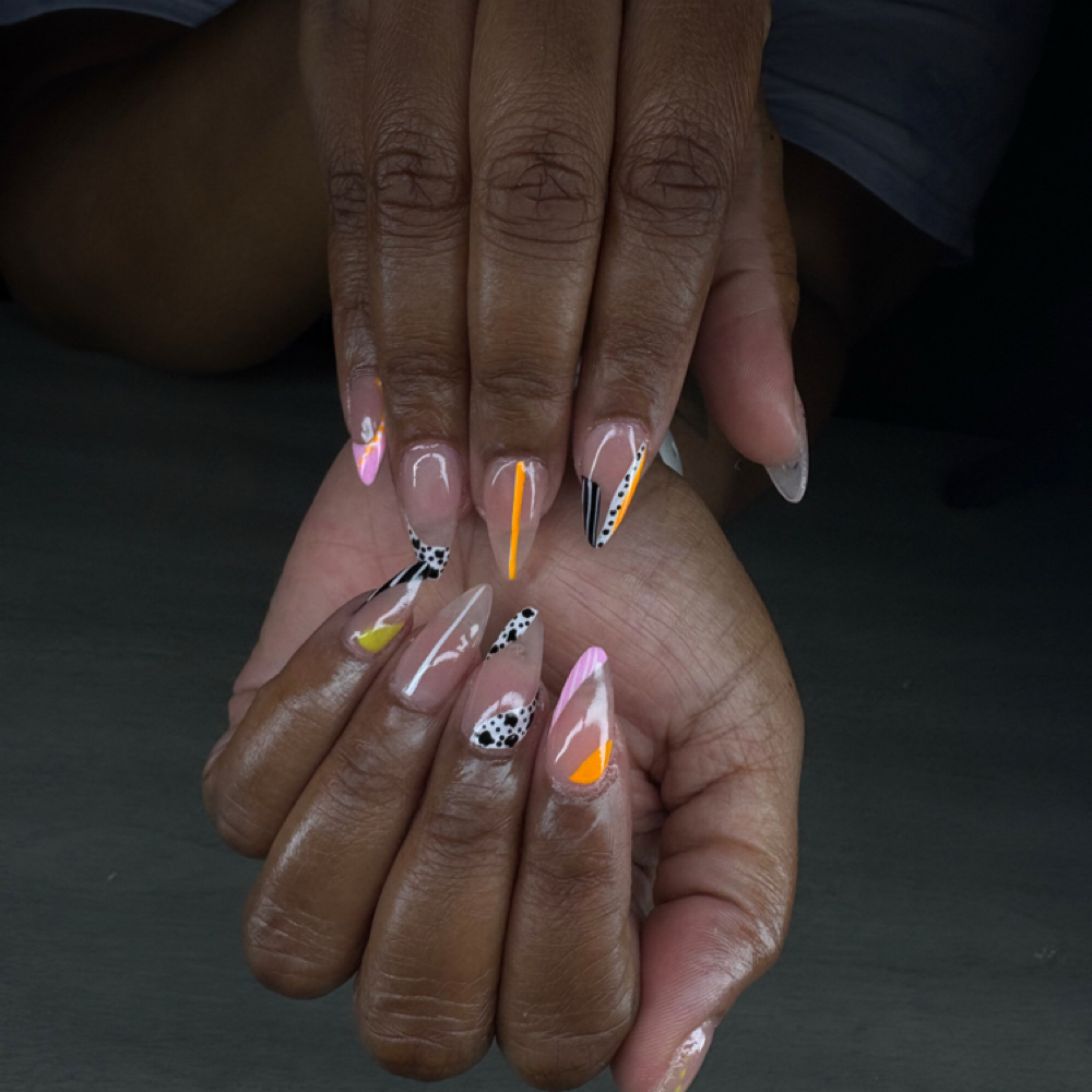 Detailed Nail Art at LuxurybyLarella in Houston, TX