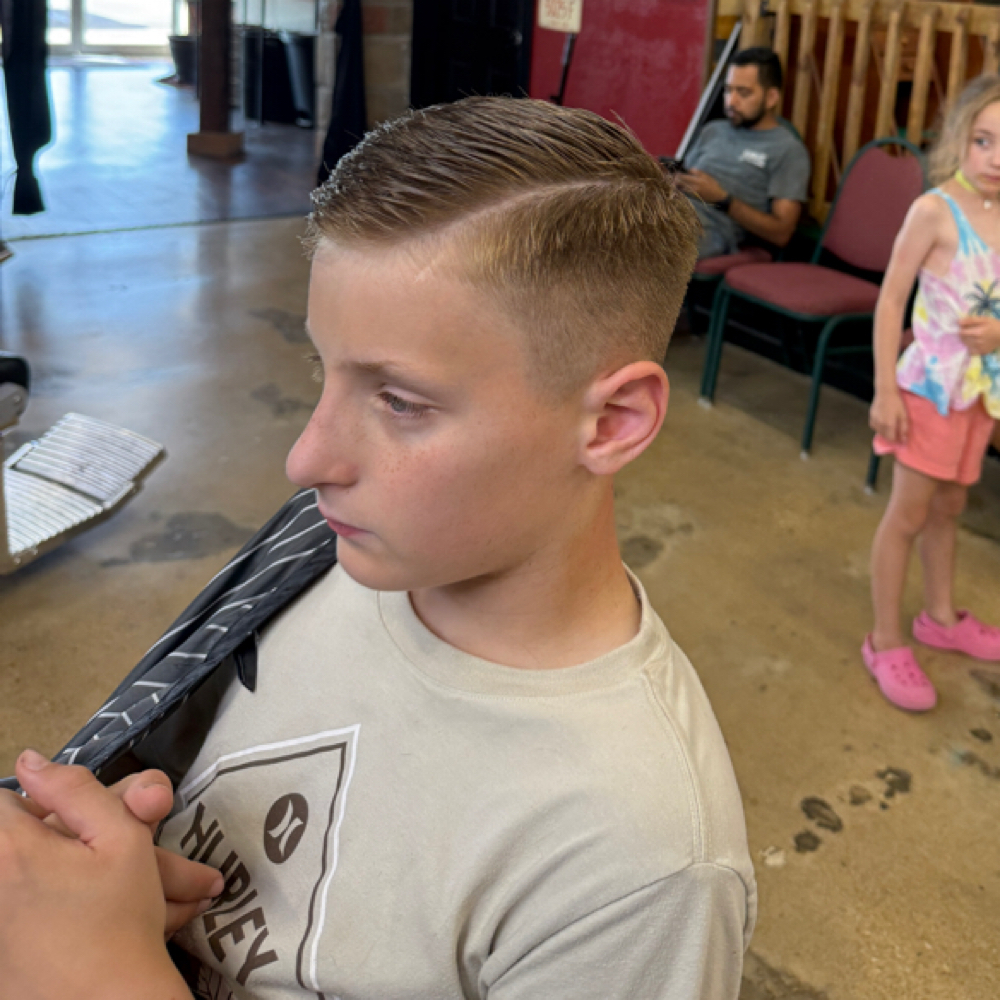 Boys Haircut Under 10 at Mary Ann Pope in Hewitt, TX