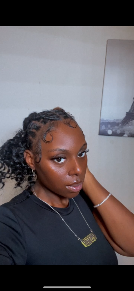 Straight Backs W/ Curly Hair Added