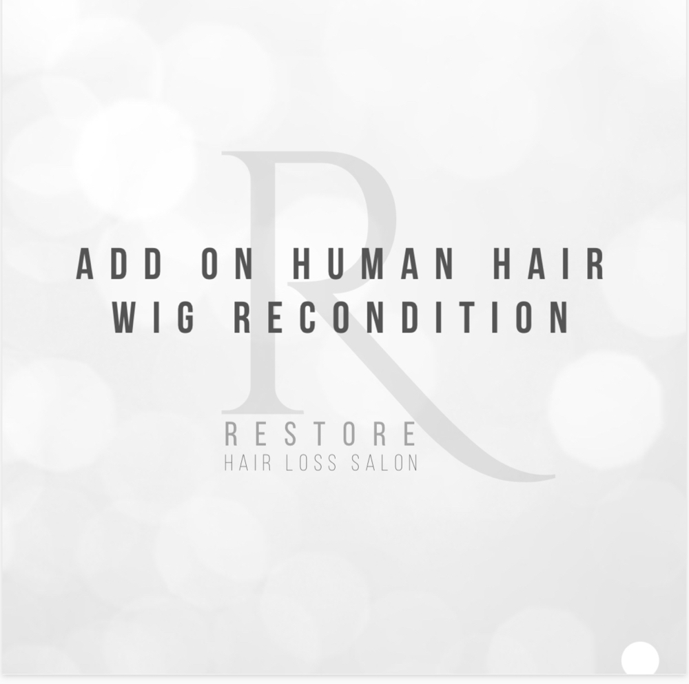 Add On Human Hair Wig Recondition