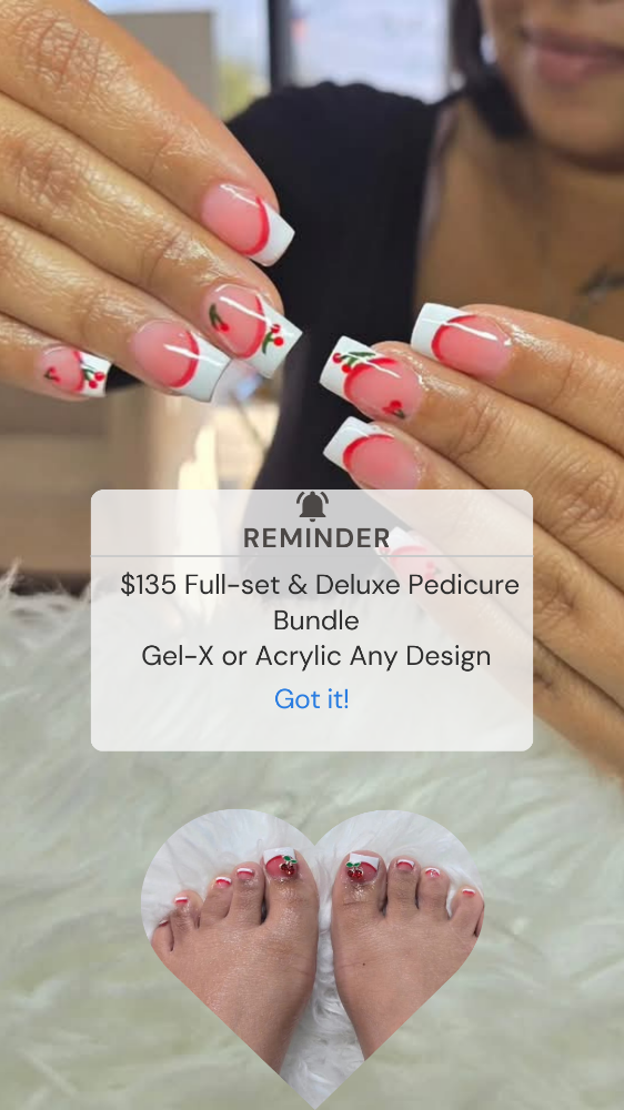 Full Set & Deluxe Pedicure