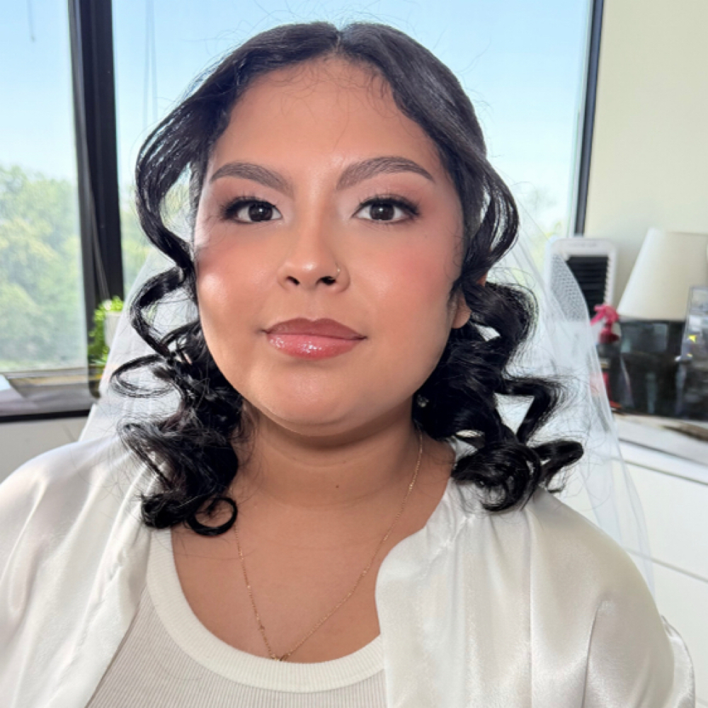 Wedding hairstyle at Samantha Guzman in Beltsville Md, MD