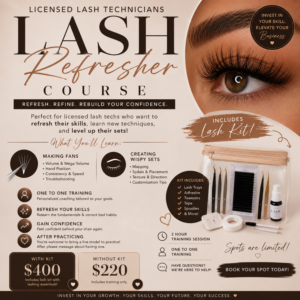 Lash Extenstion Refresher Course at Allure Beauty By Ev in Maplewood, MN
