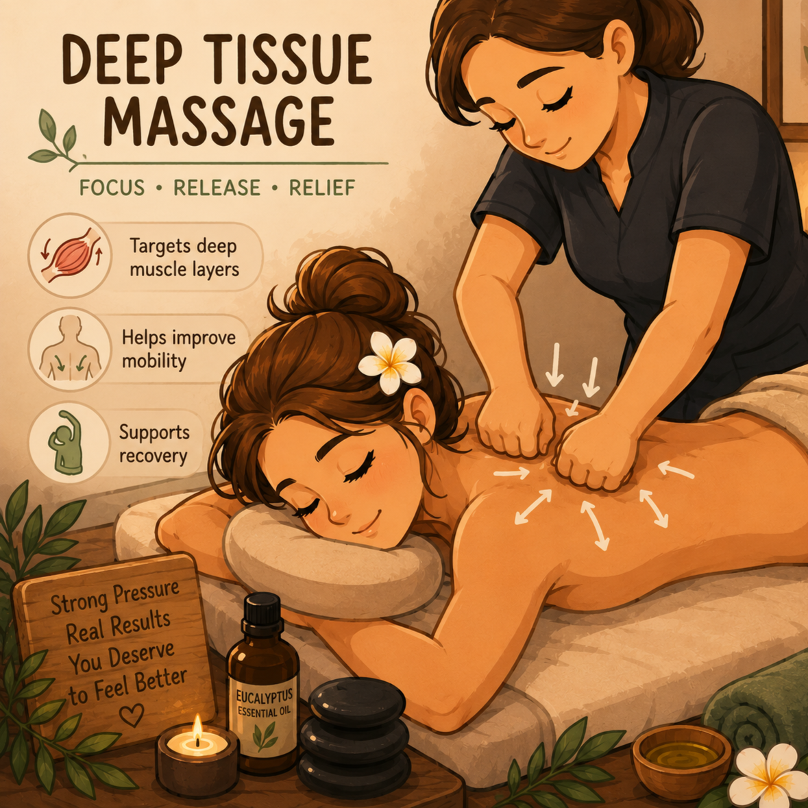 Deep Tissue Massage at Body & Sole Wellness in Cedar Bluff, VA