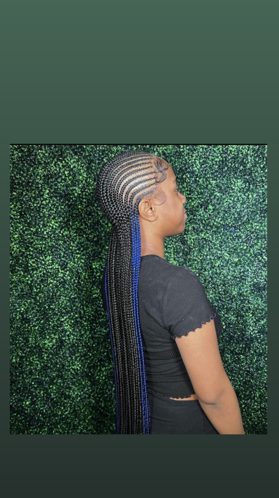 (20) Small straightback Cornrow