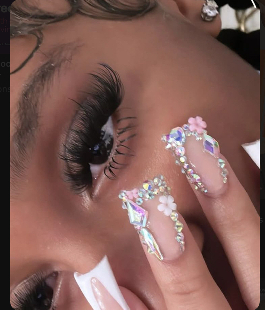 S/M fullset + Volume lash extension